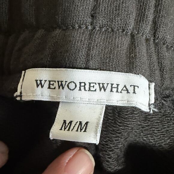 We Wore What Women's Jogger Sweatpants Black Medium Athleisure Athletic Casual - Picture 8 of 10